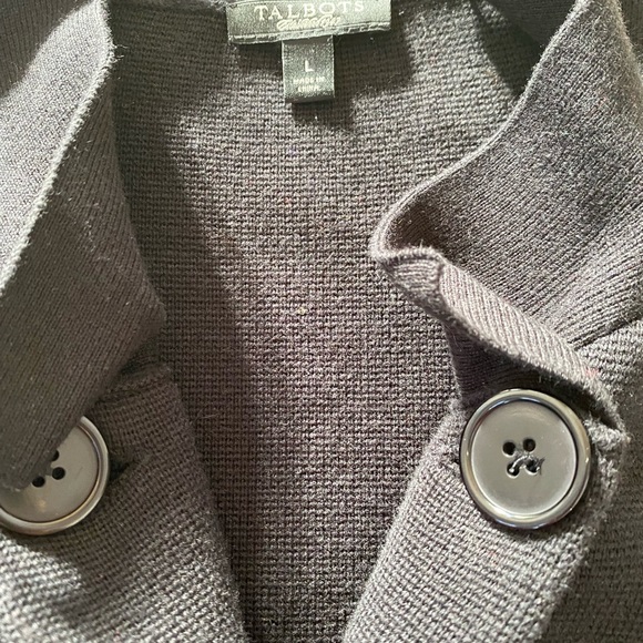 Talbots double breasted sweater blazer - Picture 4 of 5